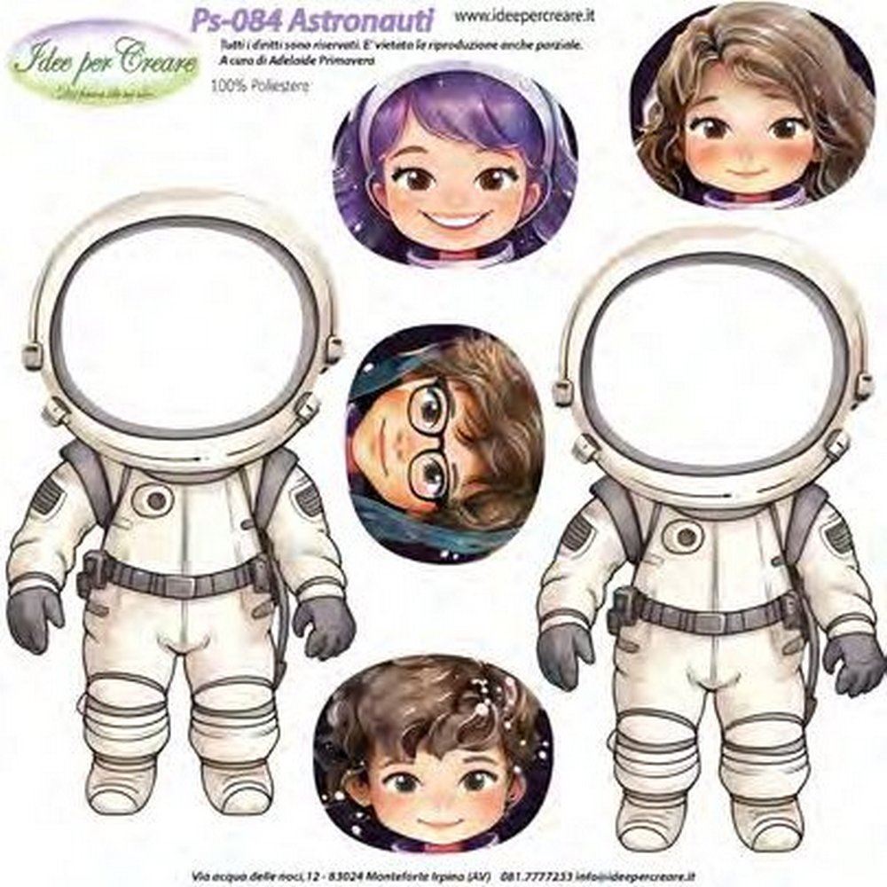 Pannolenci Stampato Astronauti