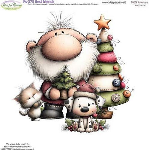 Pannolenci Stampato Best Friends 2