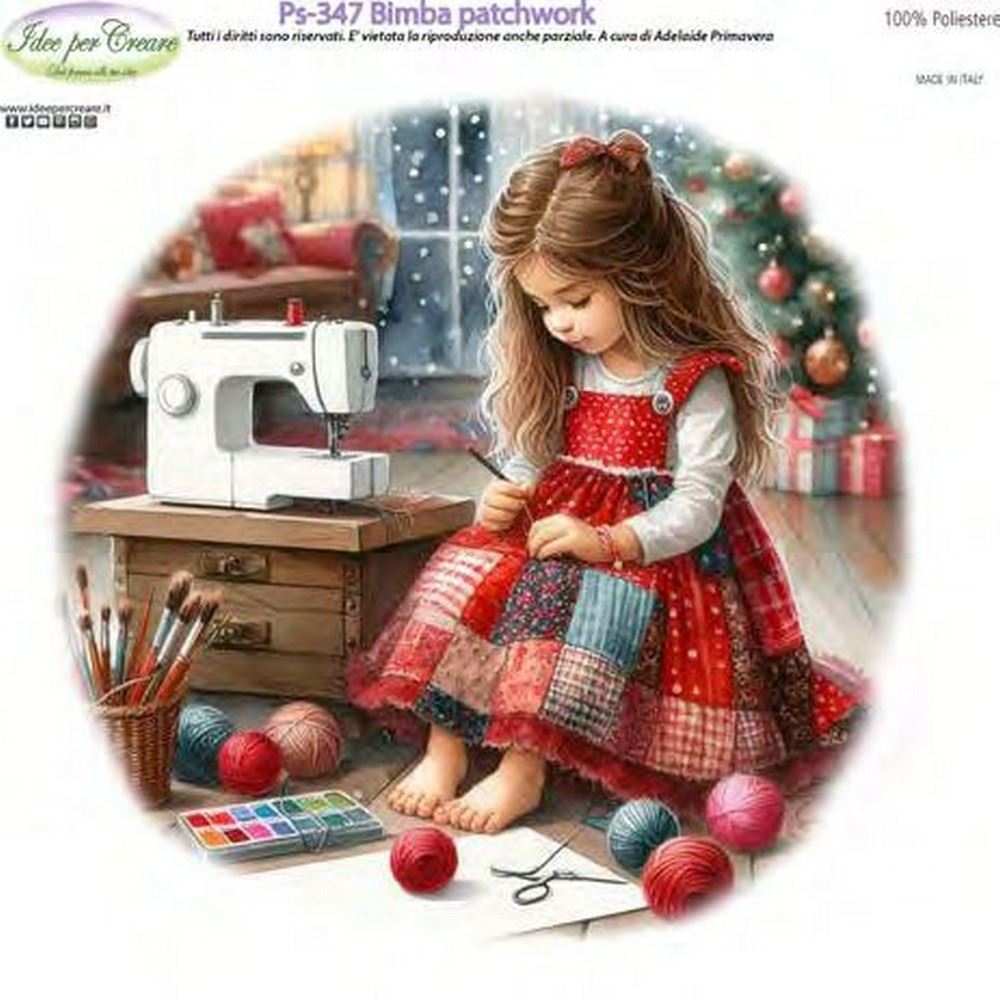 Pannolenci Stampato Bimba Patchwork