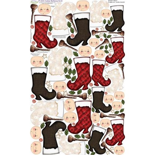 Pannolenci Stampato Calza Befana cm 14-17