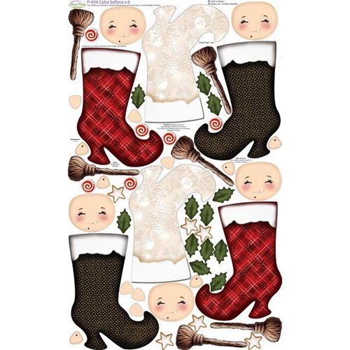 Pannolenci Stampato Calza Befana cm 27