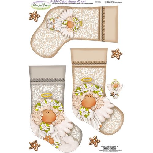 Pannolenci Stampato Calze Angel cm42