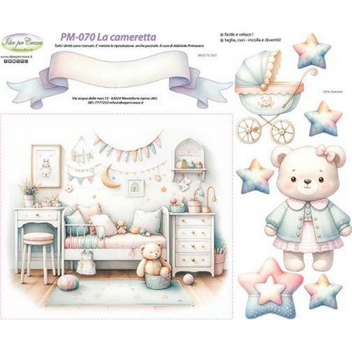 Pannolenci Stampato Cameretta Lei