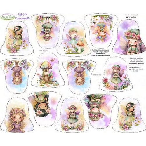 Pannolenci Stampato Campanelle