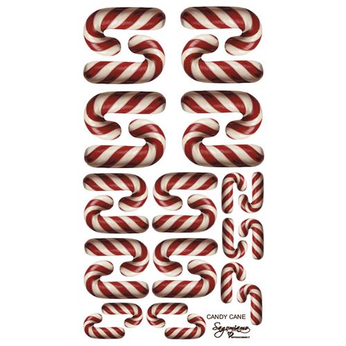 Pannolenci Stampato Candy Cane