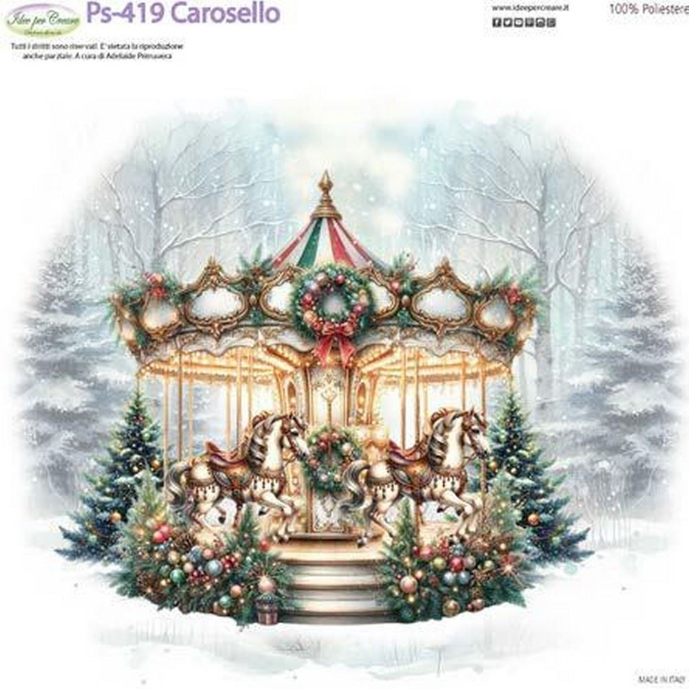 Pannolenci Stampato Carosello
