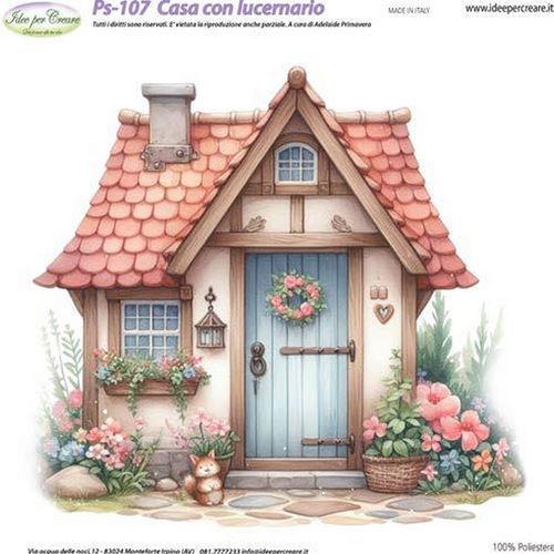 Pannolenci Stampato Casa con Lucernario