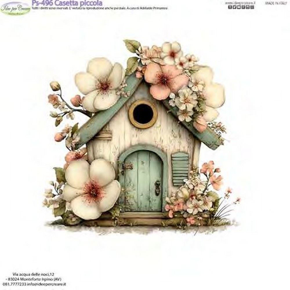 Pannolenci Stampato Casetta Piccola