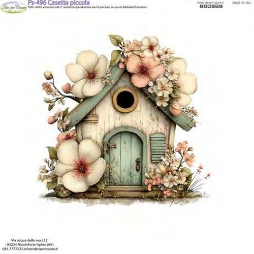 Pannolenci Stampato Casetta Piccola