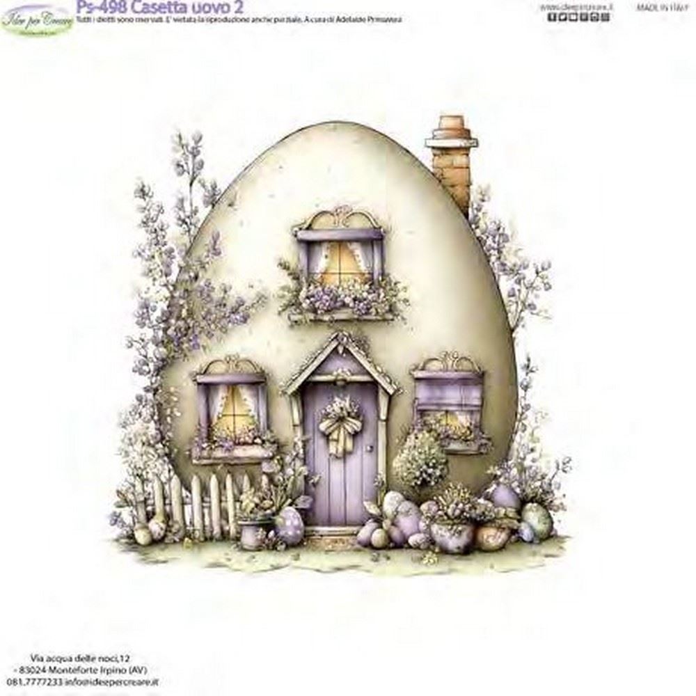 Pannolenci Stampato Casetta uovo 2