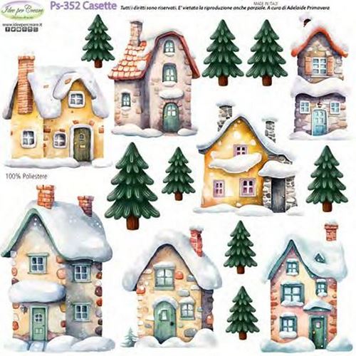 Pannolenci Stampato Casette