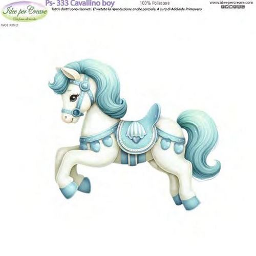 Pannolenci Stampato Cavallino boy