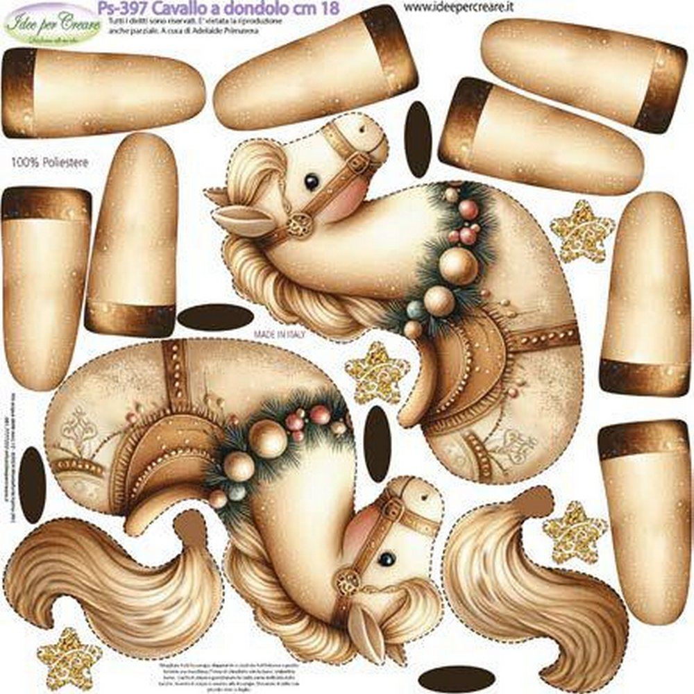 Pannolenci Stampato Cavallo a Dondolo piccolo