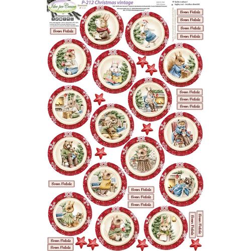 Pannolenci Stampato Christmas Vintage