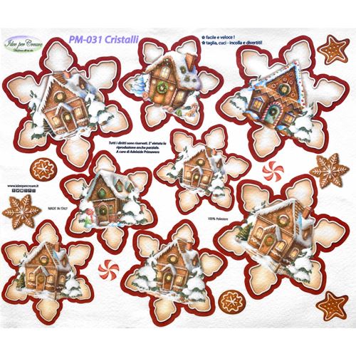 Pannolenci Stampato Cristalli