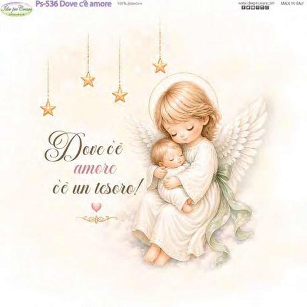Pannolenci Stampato Dove c'è amore