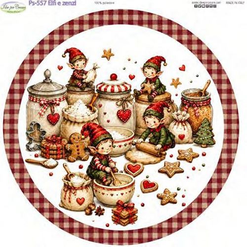 Pannolenci Stampato Elfi e Zenzi