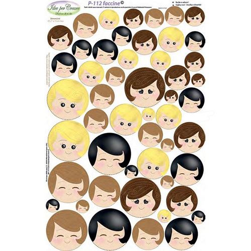 Pannolenci Stampato Faccine