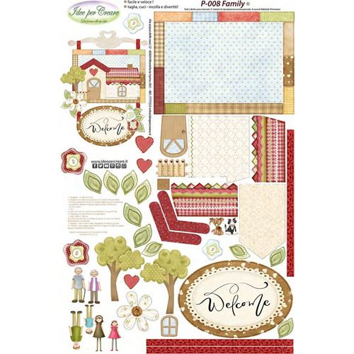 Pannolenci Stampato Family