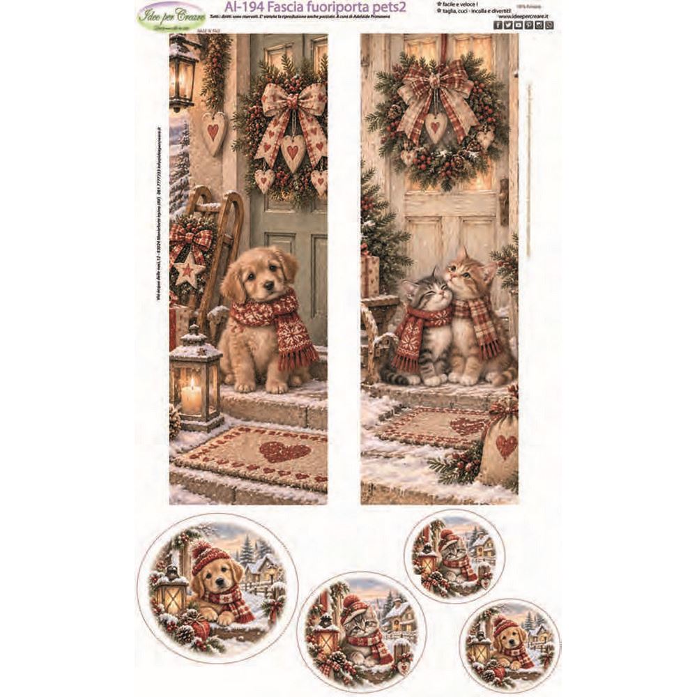 Pannolenci Stampato Fascia Fuoriporta Pets 2