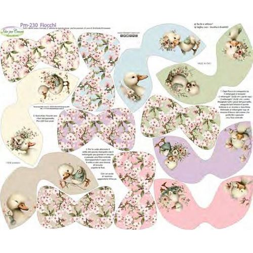 Pannolenci Stampato Fiocchi