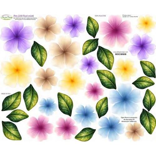 Pannolenci Stampato Fiori misti