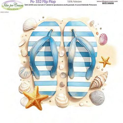 Pannolenci Stampato Flip Flop