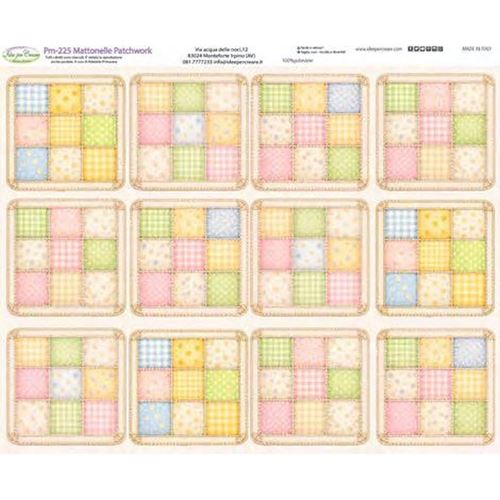 Pannolenci Stampato Fondo Patchwork