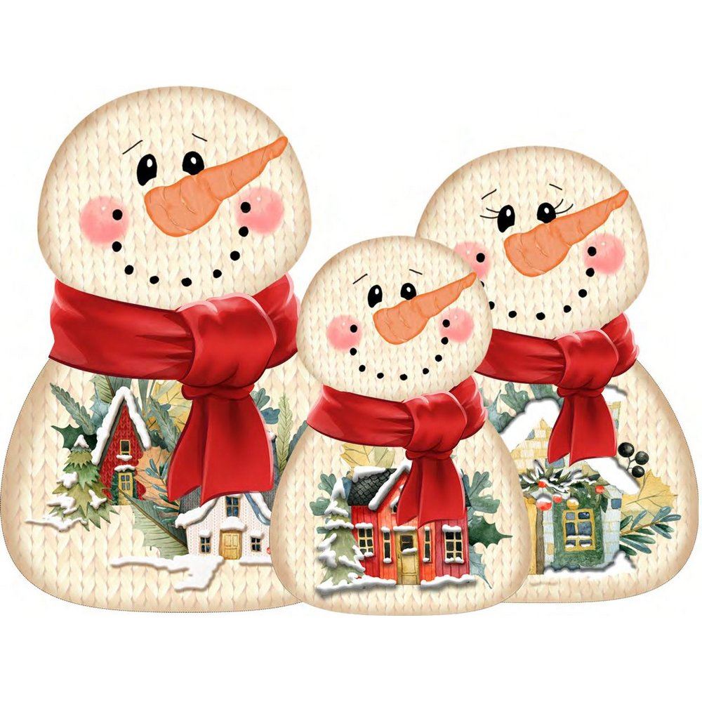Pannolenci Stampato Frosty Family Medio