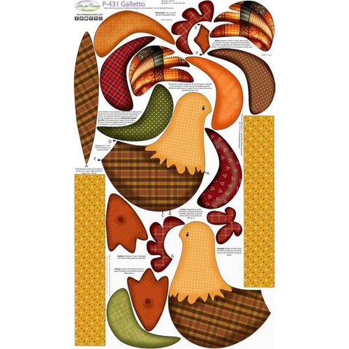 Pannolenci Stampato Galletto