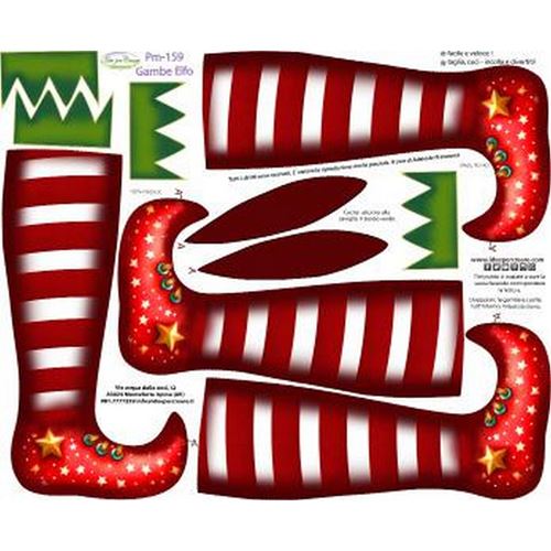 Pannolenci Stampato Gambe Elfo