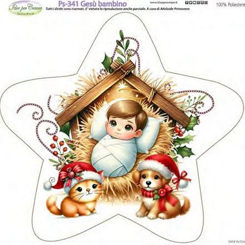 Pannolenci Stampato Gesù Bambino