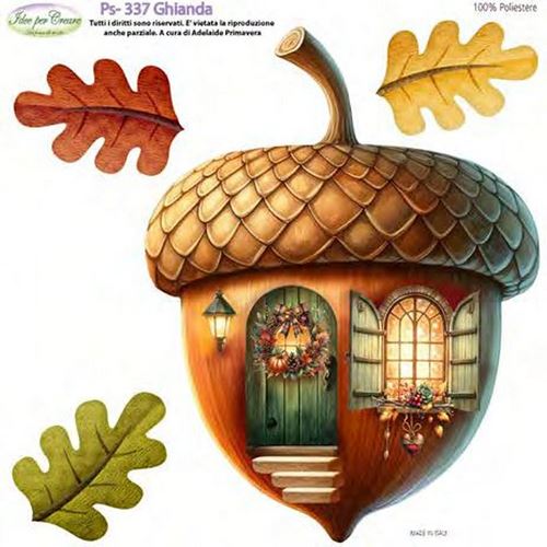 Pannolenci Stampato Ghianda