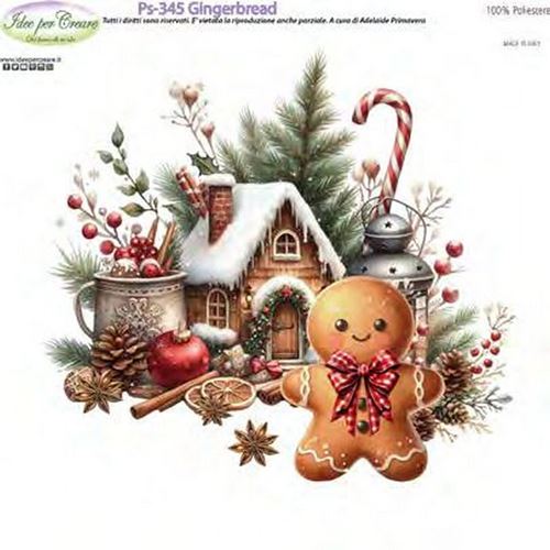 Pannolenci Stampato Gingerbread