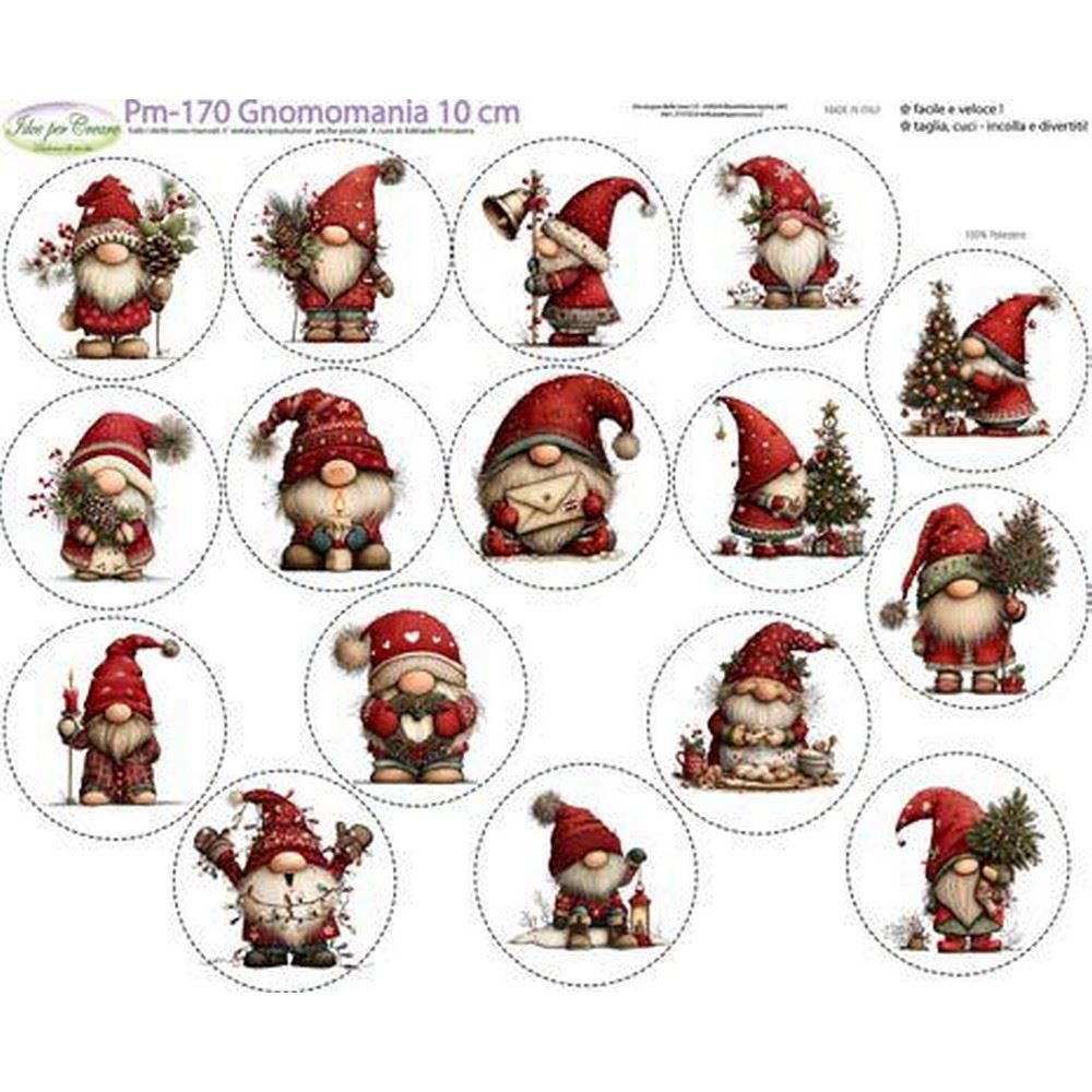 Pannolenci Stampato Gnomomania 10 cm