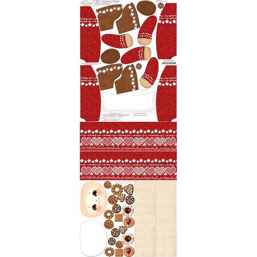 Pannolenci Stampato Granny Noel