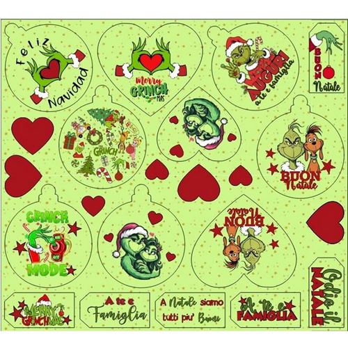 Pannolenci Stampato Grinch