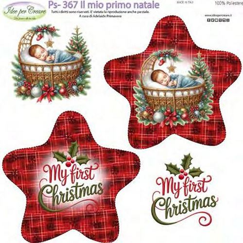 Pannolenci Stampato Il mio primo Buon Natale Bimbo