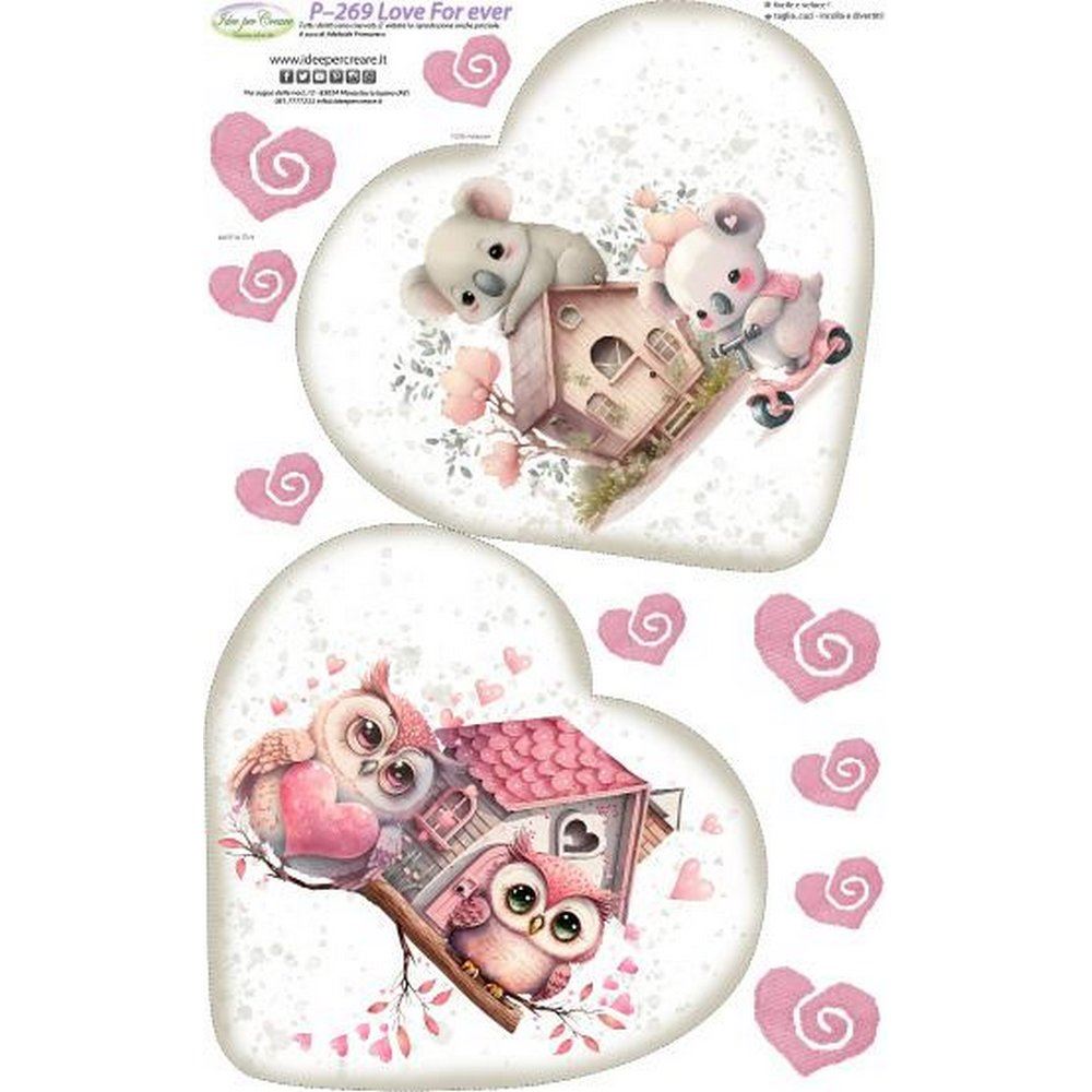 Pannolenci Stampato Love Forever