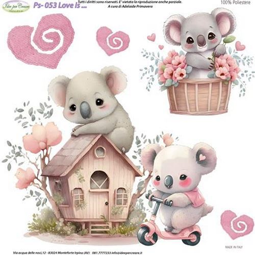Pannolenci Stampato Love Is...