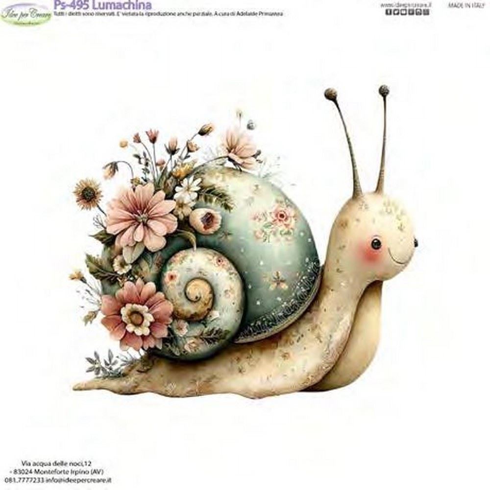 Pannolenci Stampato Lumachina