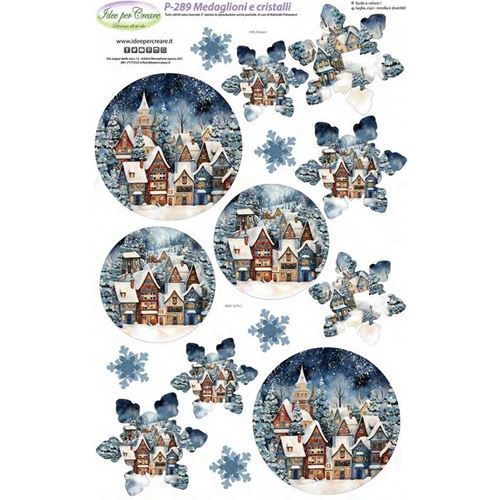 Pannolenci Stampato Medaglioni e cristalli