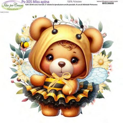 Pannolenci Stampato Miss Apina