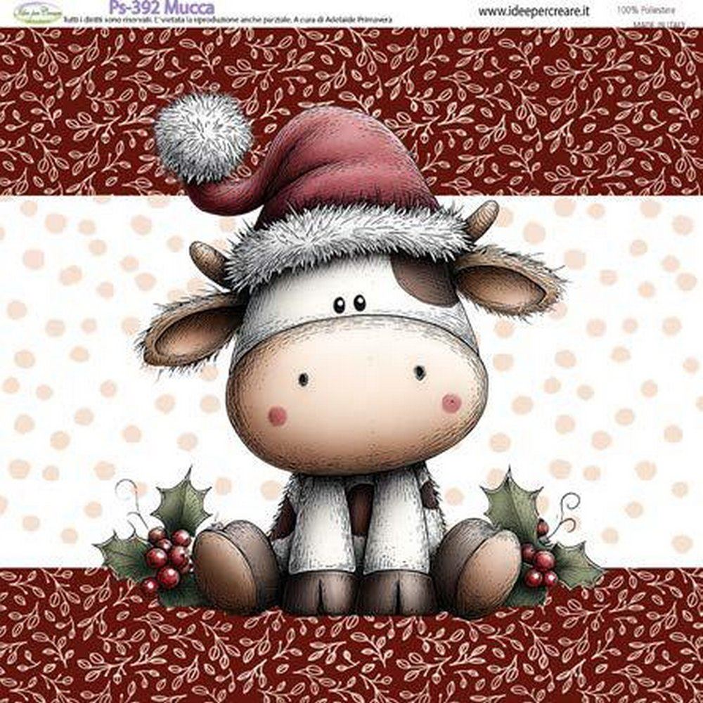 Pannolenci Stampato Mucca