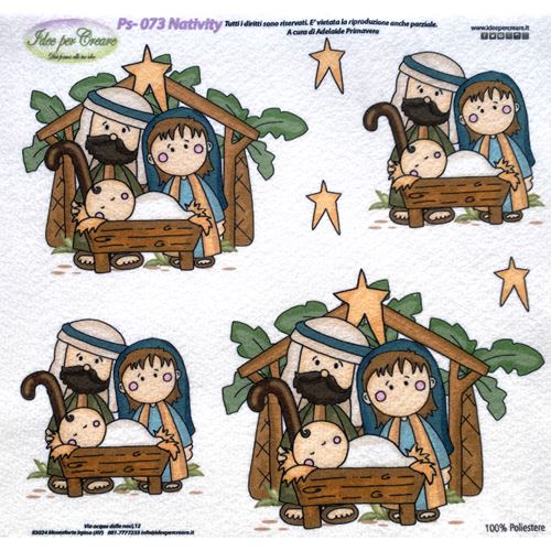 Pannolenci Stampato Nativity