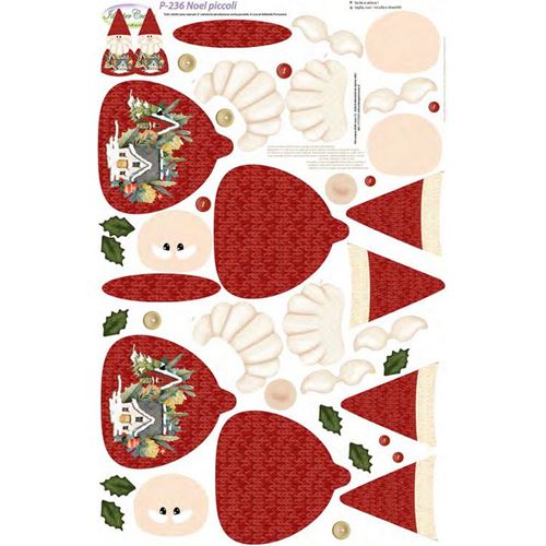 Pannolenci Stampato Noel Piccoli