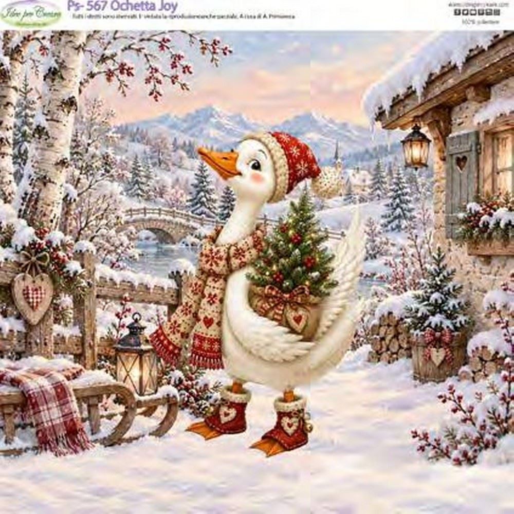Pannolenci Stampato Ochetta Joy