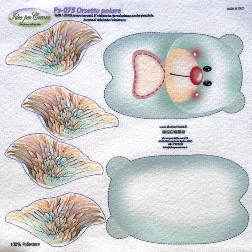 Pannolenci Stampato Orsetto Polare