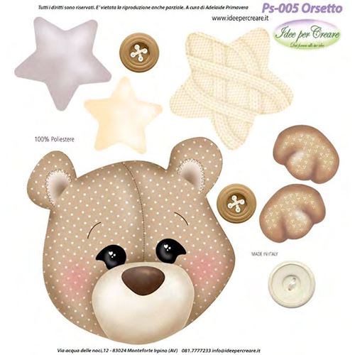 Pannolenci Stampato Orsetto