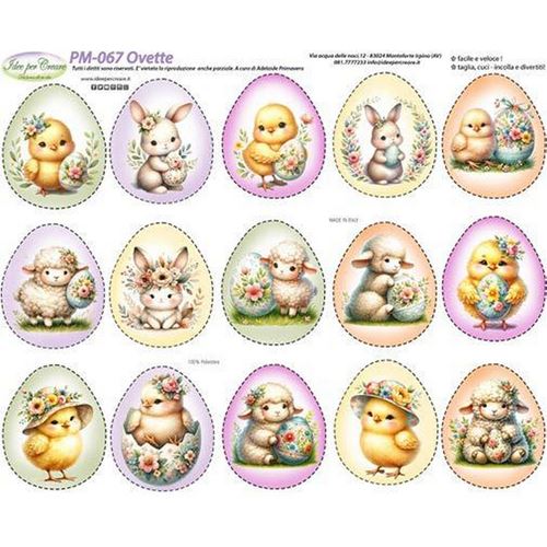 Pannolenci Stampato Ovette